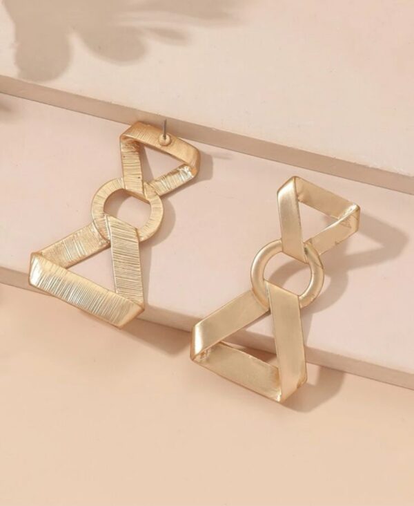 Aretes Dorado Mate 22604 - Image 2