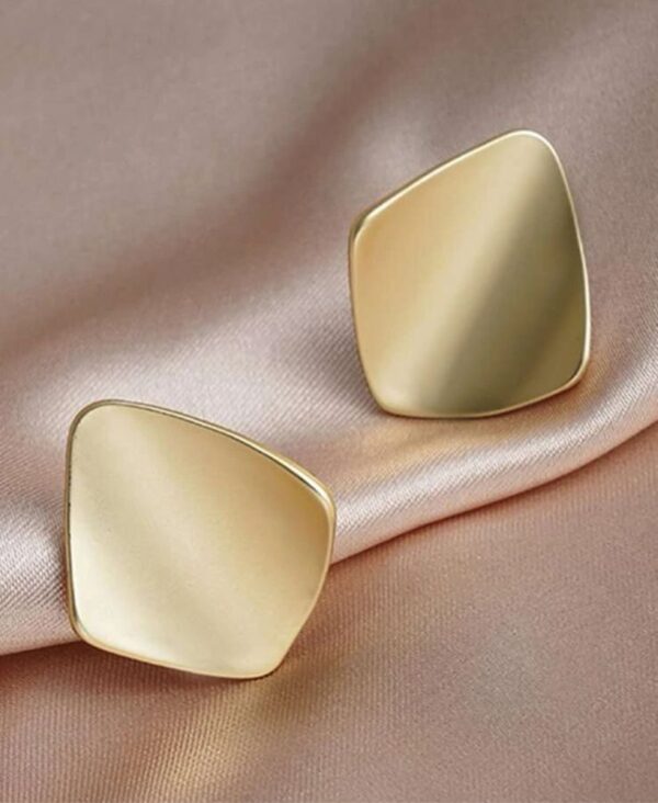 Aretes Dorado Mate 68191