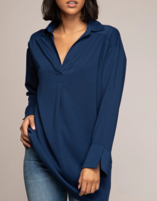 Blusa Mostaza & Azul Navy OB112233 - Image 3