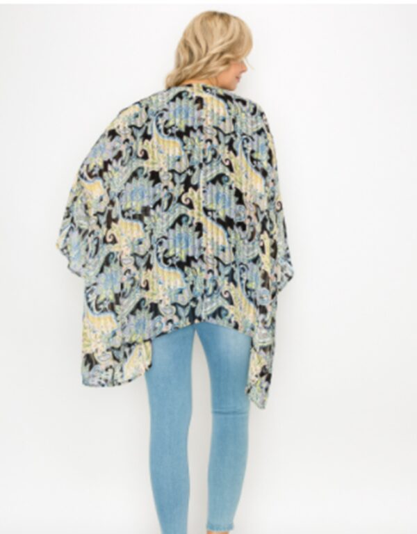 Kimono Negro Estampado M9JA518 - Image 2