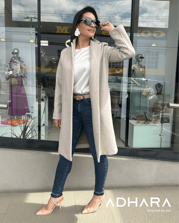 Cardigan Gabardina Zara Beige