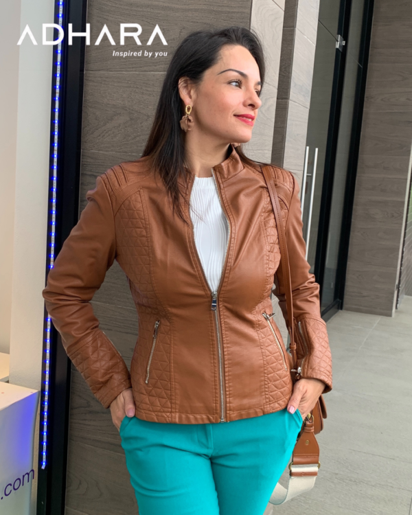 Jacket Negro y Cafe L190T1