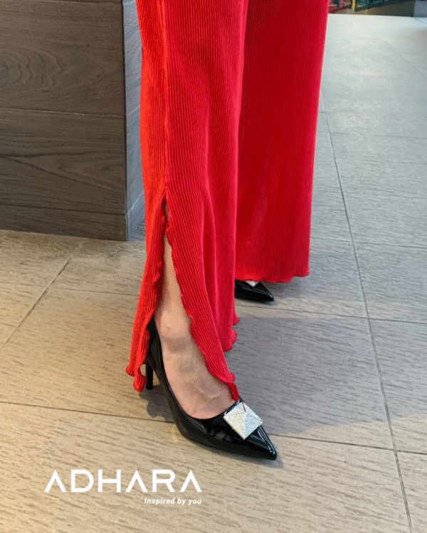Pantalon Negro, Rojo y Rosado 22093 - Image 3