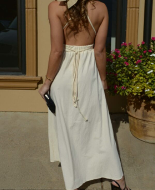 Vestido Crema 53585 - Image 3