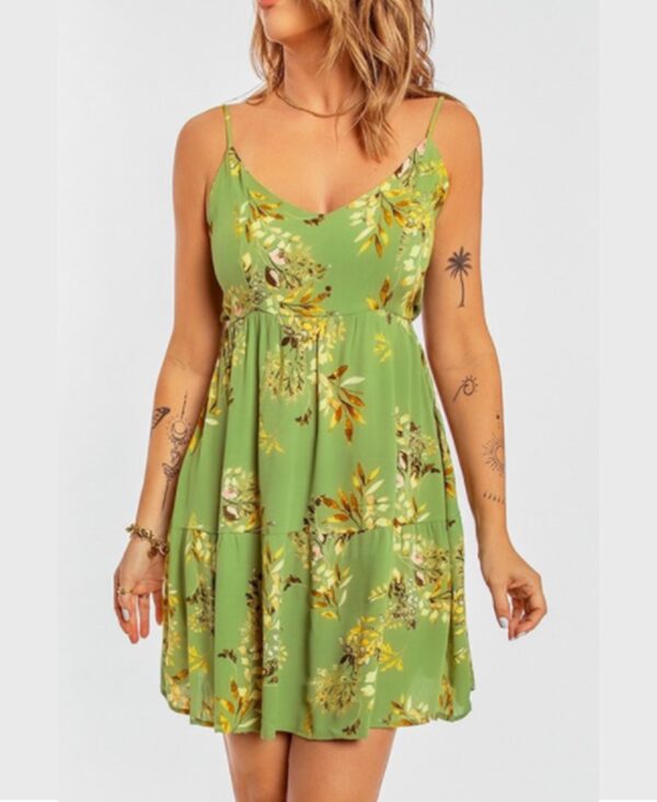 Vestido Verde Floreado LC2211288