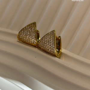 Arete Triangulo Baño de Oro 8497