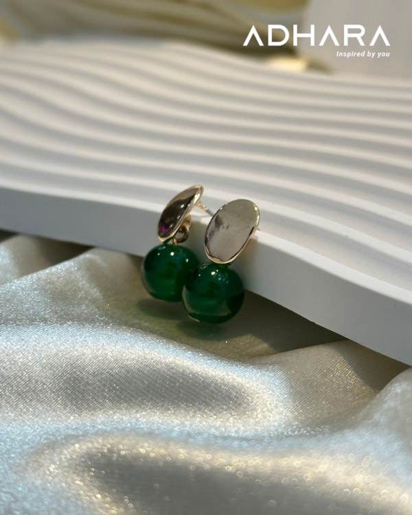 Aretes Perlas Rosado, Verde y Azul 8486 - Image 2