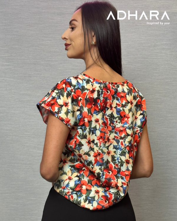 Blusa Floral Ranglan 2730 - Image 2