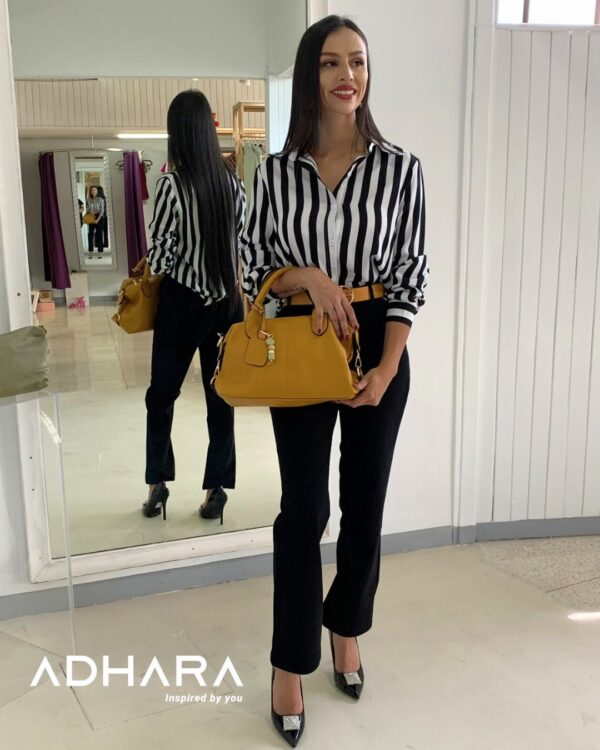 Blusa Negra Rayas 2847 - Image 2