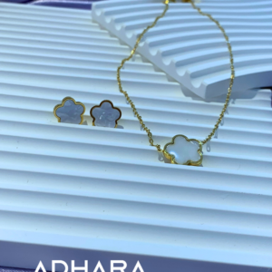 Set Collar & Aretes Van Cleef Titanio
