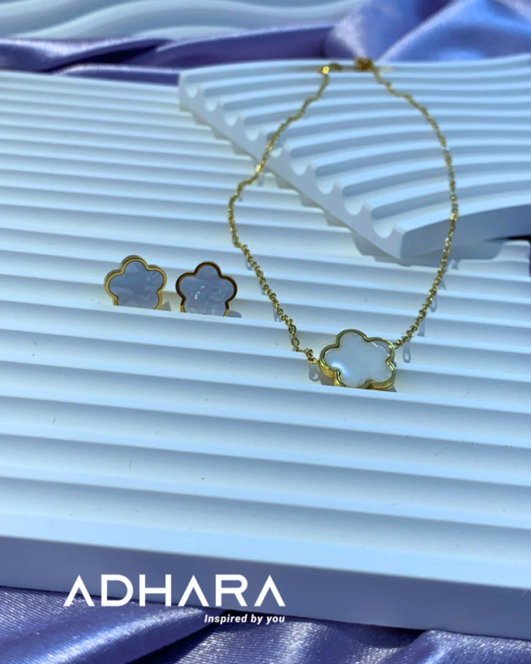 Set Collar & Aretes Van Cleef Titanio