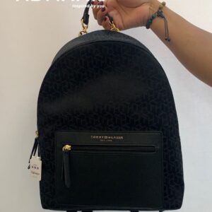 Mochila Negra Tommy Hilfiger Original 7244