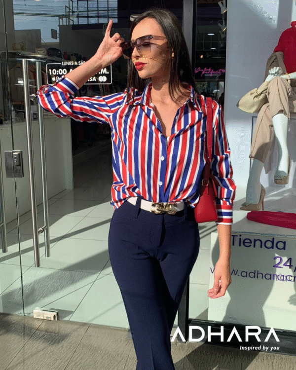 Blusa Multicolor Rayas 2946