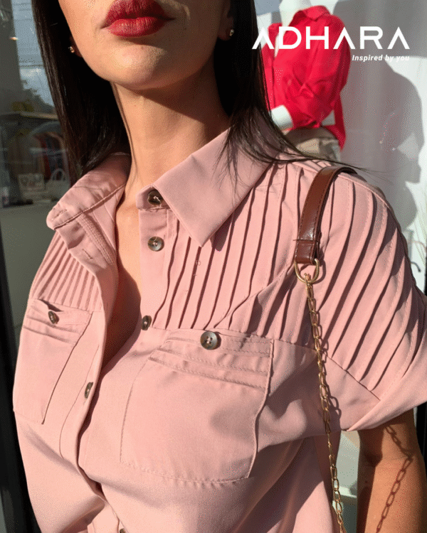 Blusa con Pliegas 2947 - Image 2