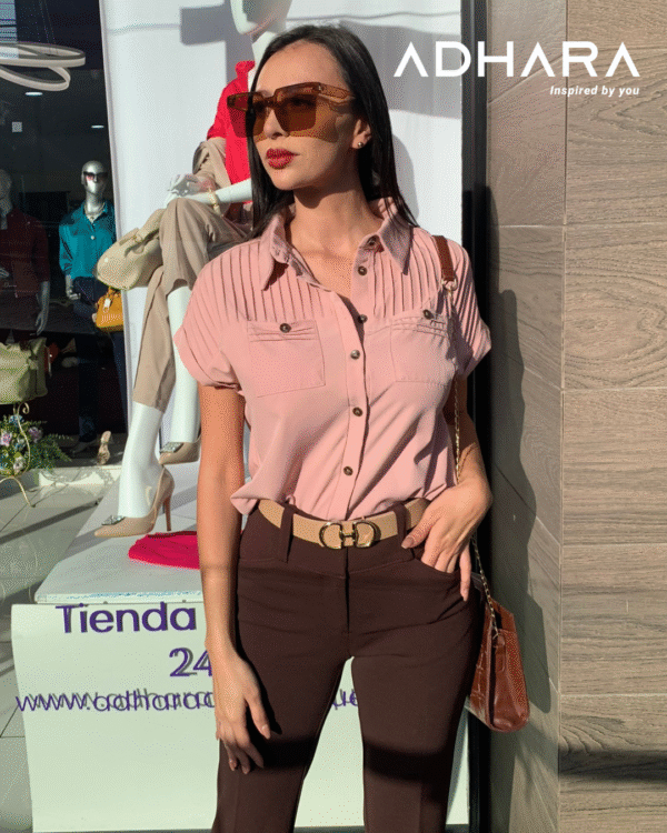 Blusa con Pliegas 2947