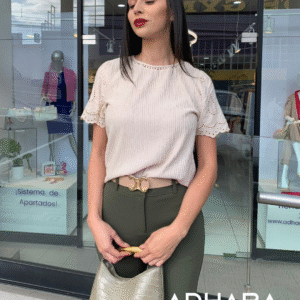 Blusa Beige Tejida 2955