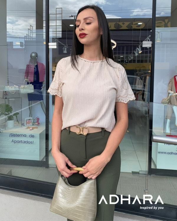 Blusa Beige Tejida 2955