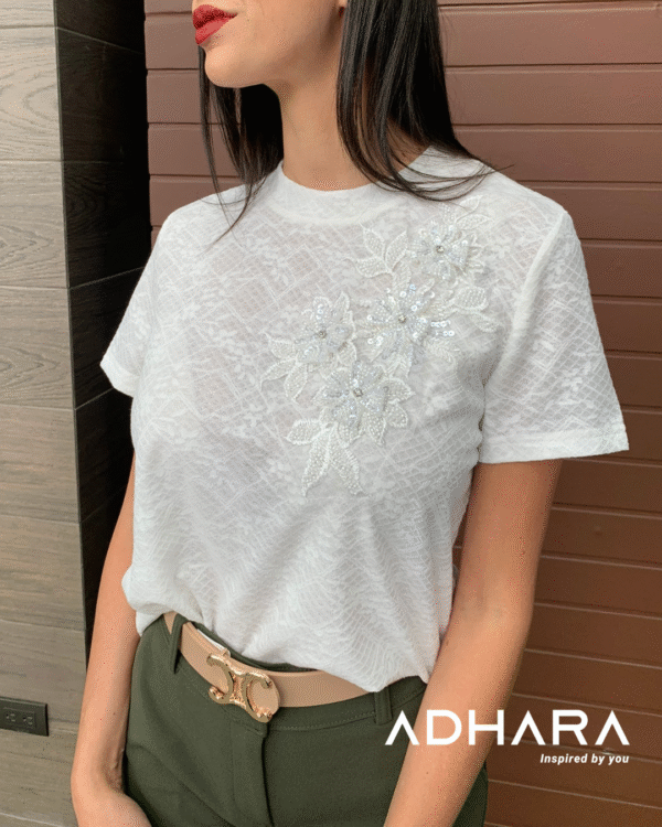 Blusa Blanca Elegant 2959