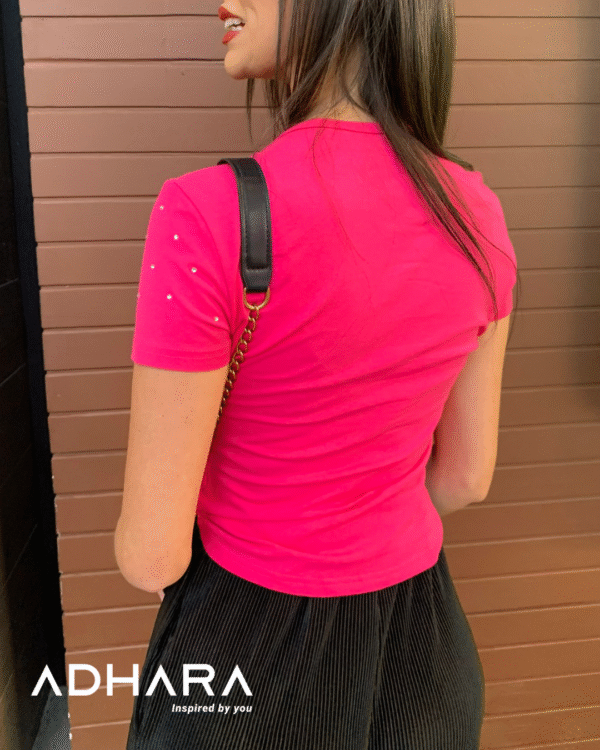 Blusa Negro y Fucsia Chispa 2958 - Image 4