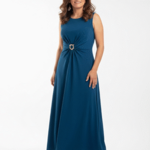 Vestido Azul Petroleo 4372