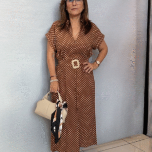 Vestido Cafe Polka 4376