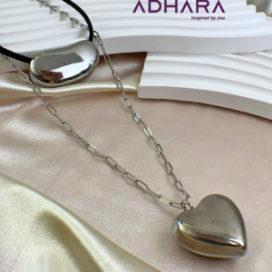 Collar doble acero inoxidable 8826