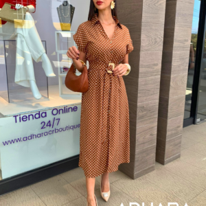 Vestido Cafe Polka 4376