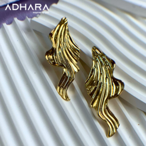 Aretes Dorado Minimalista 8859