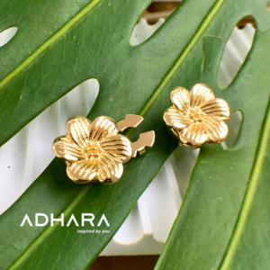 Boton Flor Dorado 1443