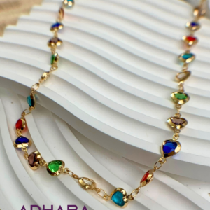 Collar Corazones Vidrio 8844