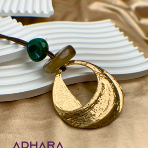 Collar Gota de Agua Dorado y Plateado 8847