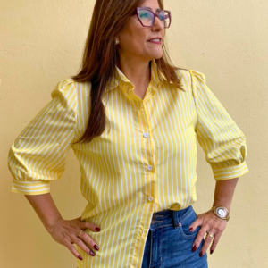 Blusa Amarilla Rayas 2993