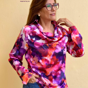 Blusa Estampada Fucsia 2992