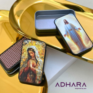 Caja Porta Fosforos Jesus y Virgen Maria AP1471
