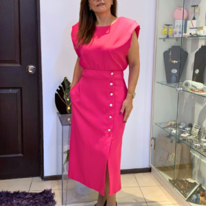 Vestido Fucsia 4379